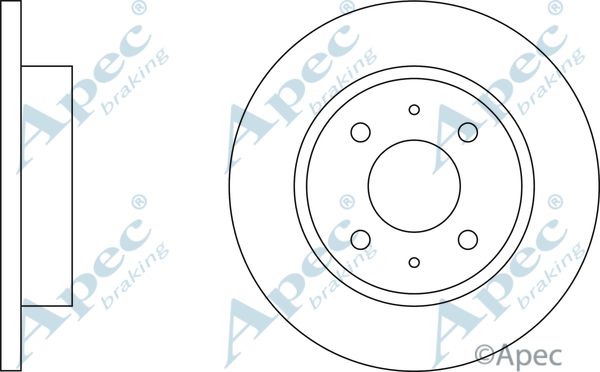 APEC BRAKING Тормозной диск DSK198